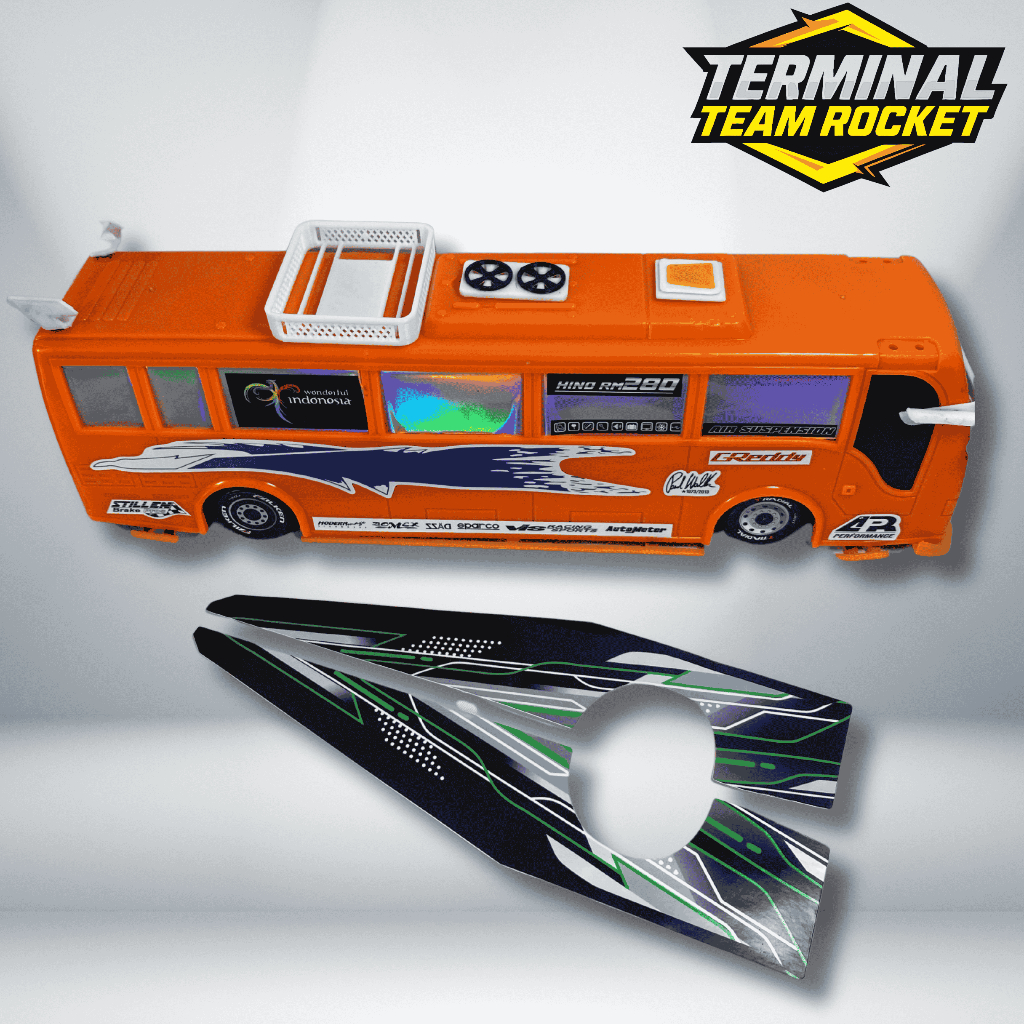 

Stiker Livery KING FARHAN Laminasi Full Body Original | aksesoris Miniatur Bus