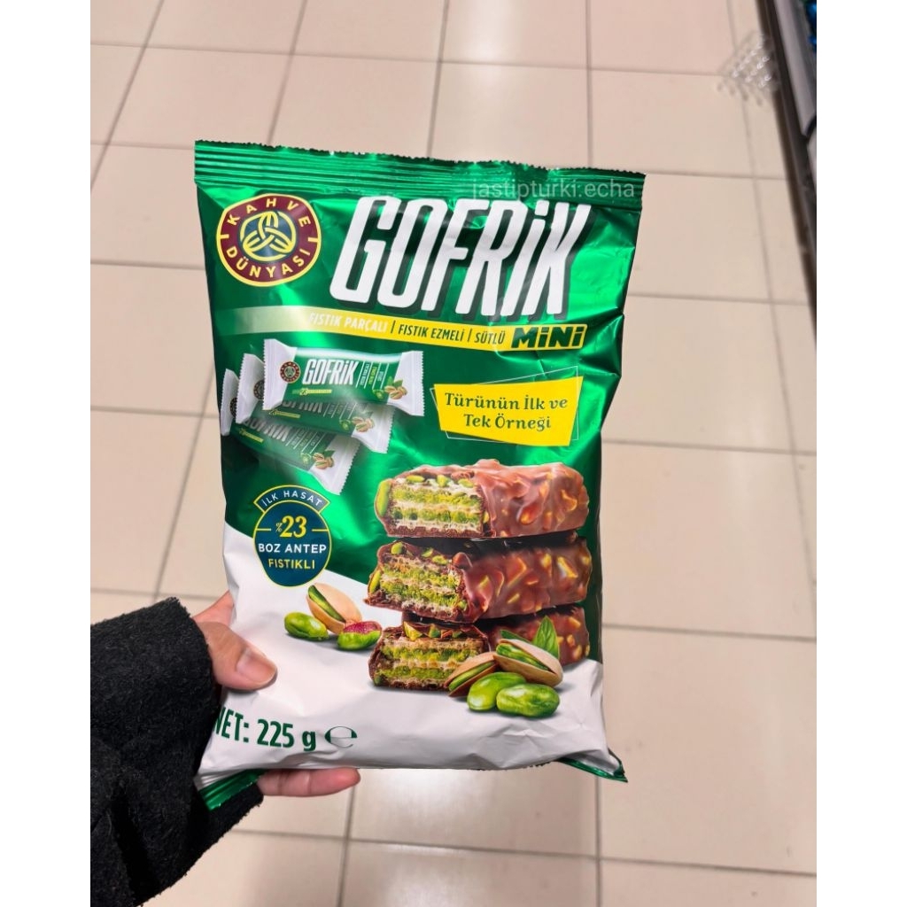 

KAHVE DUNYASI Wafer Coklat isi Krim Pistachio ORIGINAL TURKI