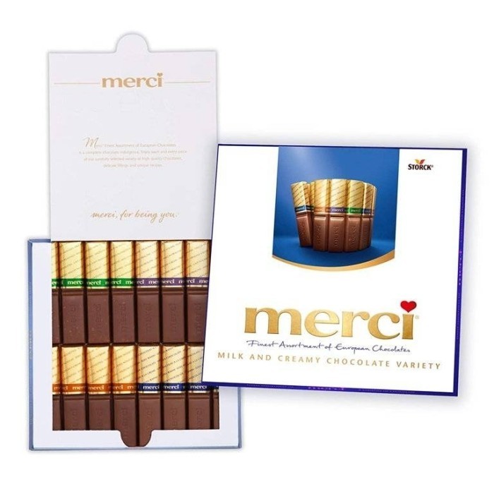 

MERCI FINEST SELECTION Chocolate Blue Box 250gr Storck import chocolate