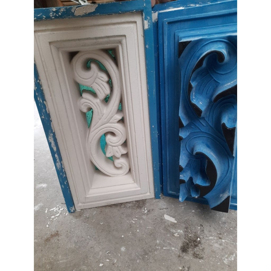 COD CETAKAN LOSTER || cetakan loster fiber 2 muka ukuran 17*35 motif jati ukir