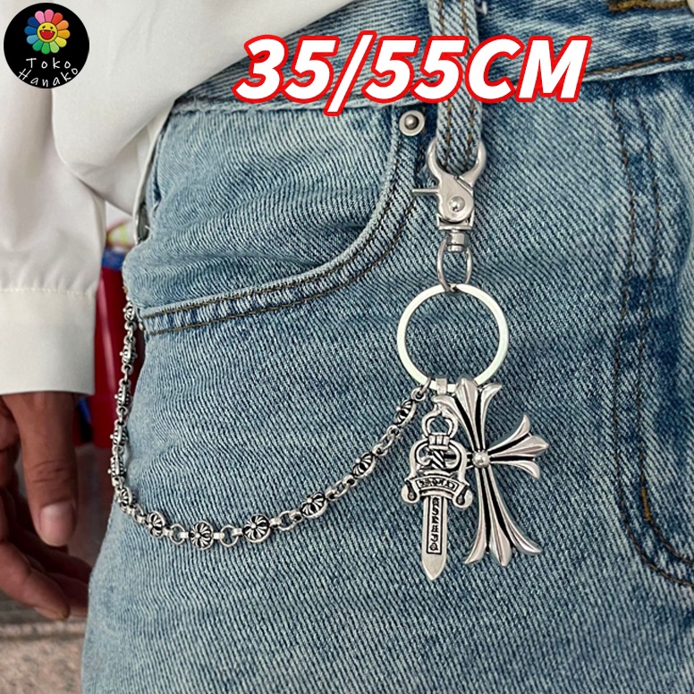 KODE X63J Chrome Hearts Wallet Chain Salib Pedang Rantai Jeans