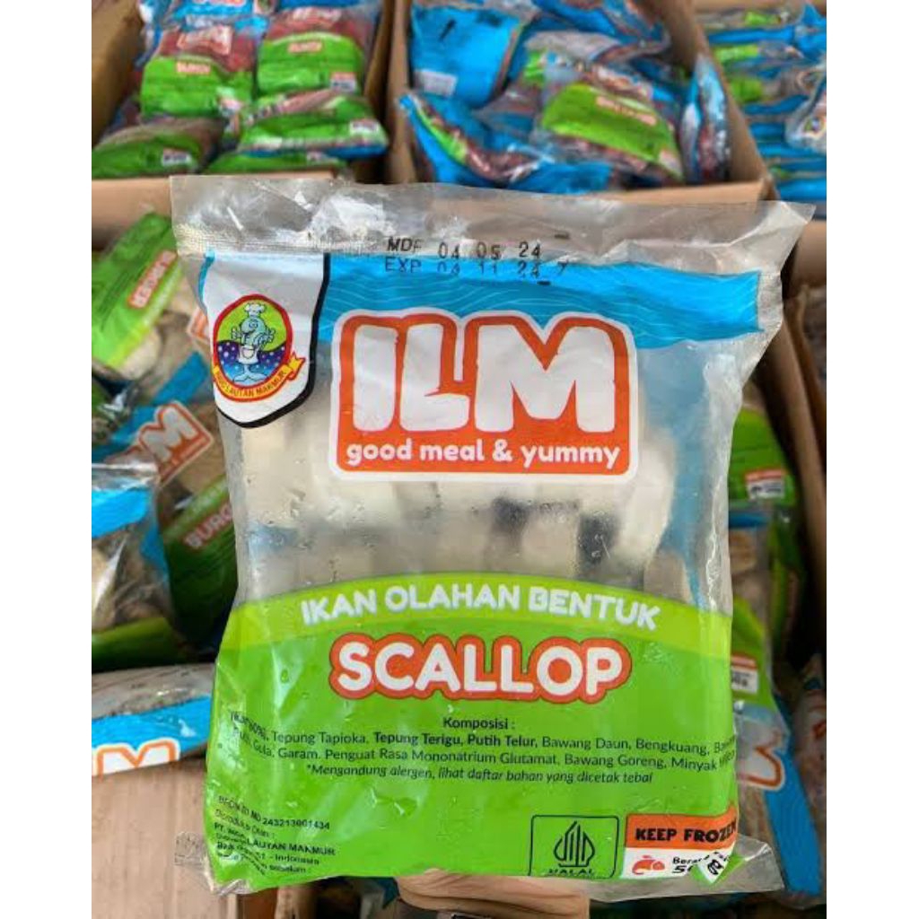 

ILM Ikan Olahan bentuk Scallop 500gr | Tempura