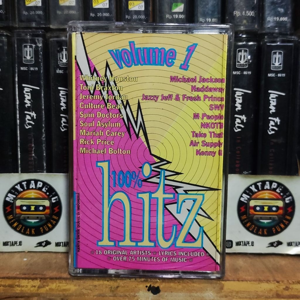 Kaset Pita - Hitz - Volume 1 - Kompilasi Barat - Whitney Houston - Michael Jackson - Toni Braxton - 