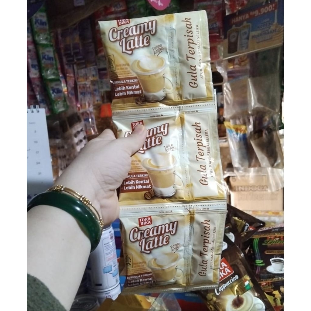 

Tora creamy latte, kopi instant, kopi susu, kopi
