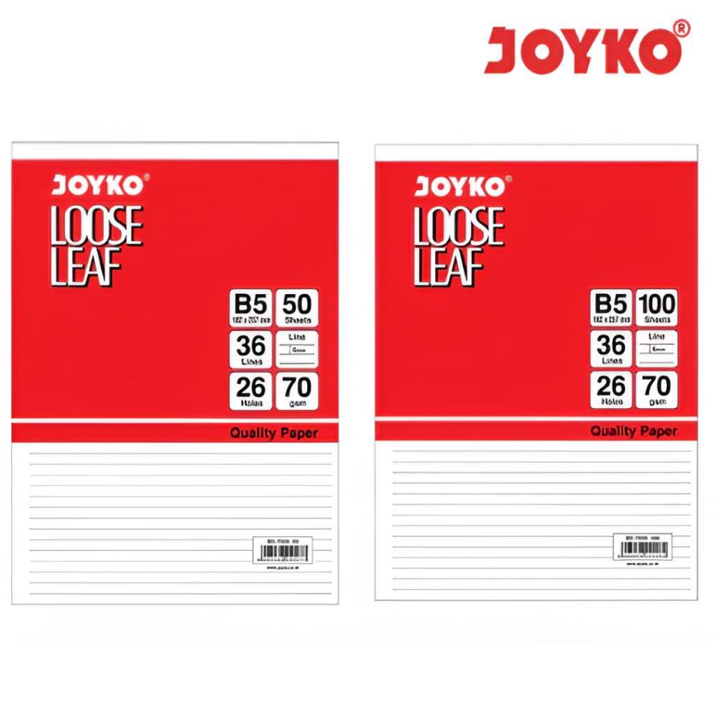 

Loose Leaf Isi Kertas File Binder Bergaris Joyko B5 50 100 Lembar - Joyko Loose Leaf B5 50 100 LBR
