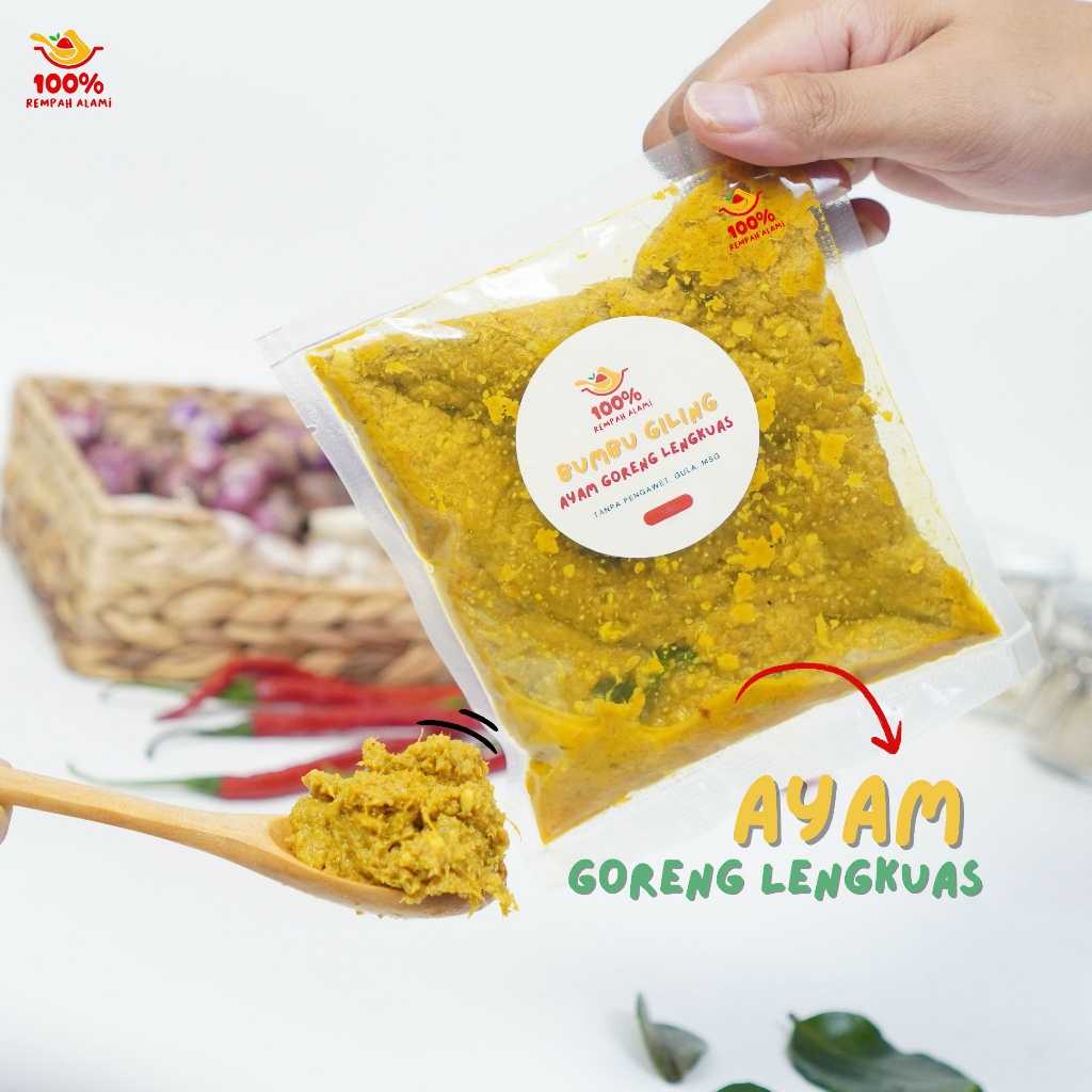 

100persen - Bumbu Ayam Goreng Lengkuas ungkep marinasi racik kalasan 220gr