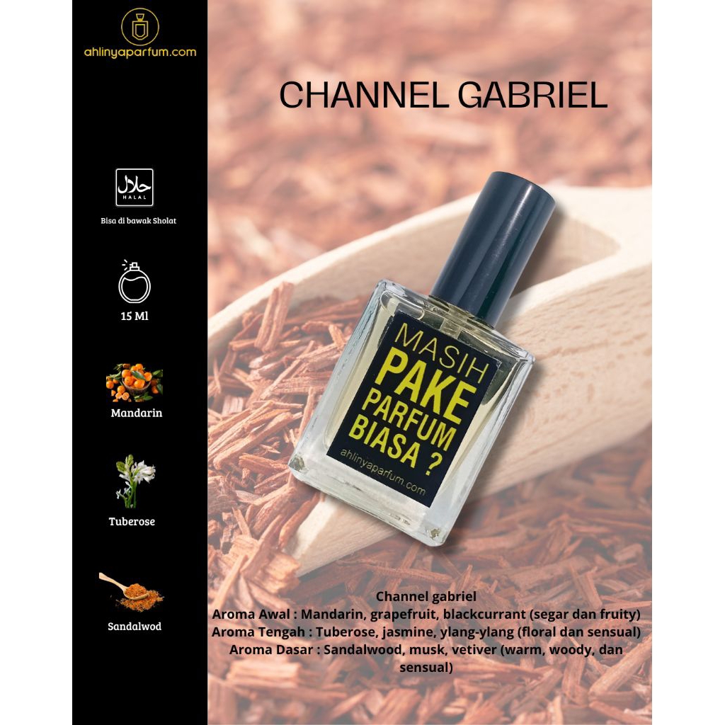 Parfum Aroma Channel Gabriel 15ml – Wewangian Elegan & Tahan Lama