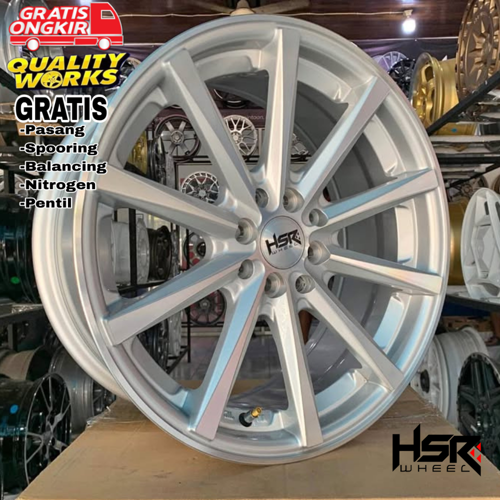 Velg Mobil Mazda2, City, Ring 17 Lebar 7,5/9 Velg Racing HSR Wheel Hustler