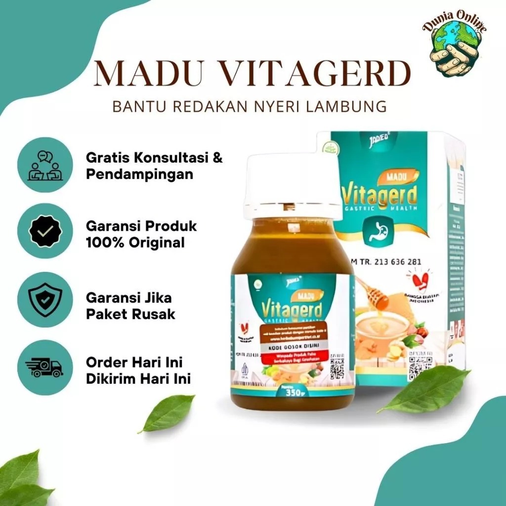 

Madu Vitagerd Herbal 100% Original Untuk Menjaga Kesehatan Pencernaan Asli