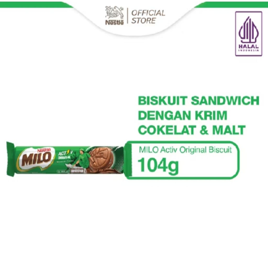 

Milo bisquit original krim coklat 104 gram