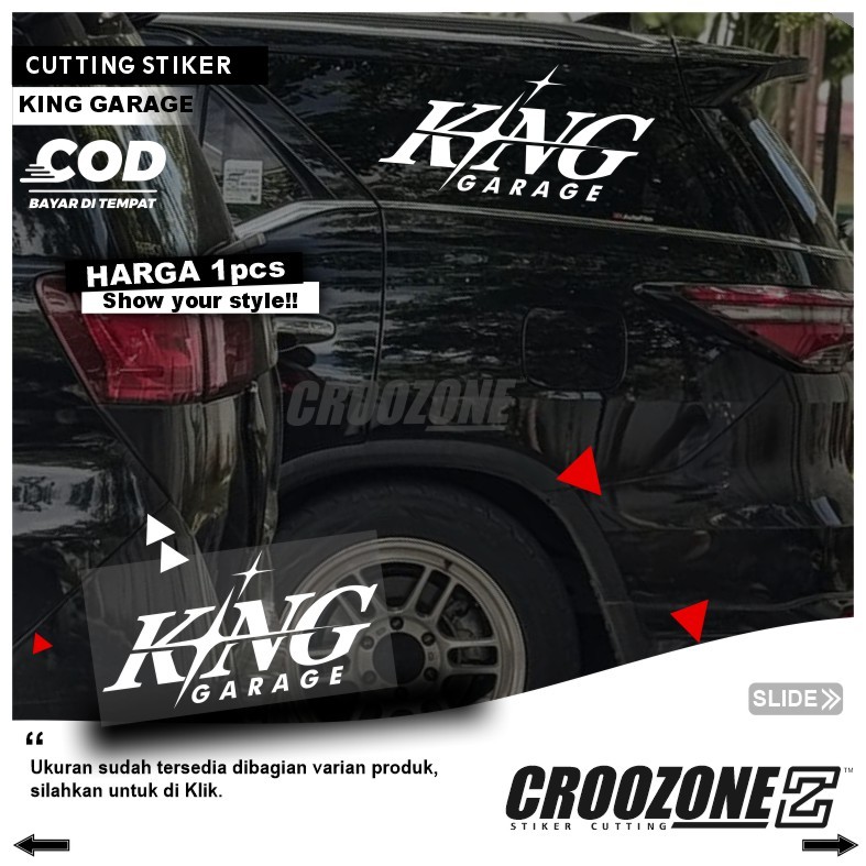 Cutting Stiker KING GARAGE Kudus - STIKER CUTTING VIRAL KING GARAGE