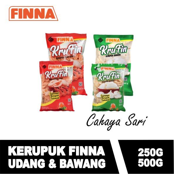 

KRUFIN KRUPUK FINNA RASA BAWANG & RASA UDANG KEMASAN - 250 GR / 500 GR