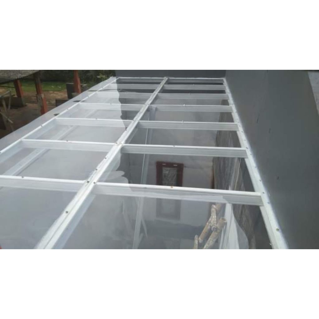 kanopi solarflat 1,2 mm besi hollow galvanis