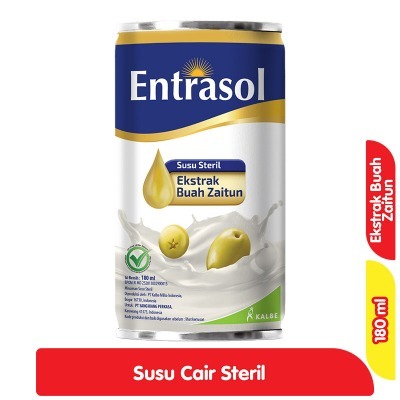 

Entrasol Susu Steril 180ml (Ekstrak Buah Zaitun) – Susu Siap Minum Rendah Lemak & Gula