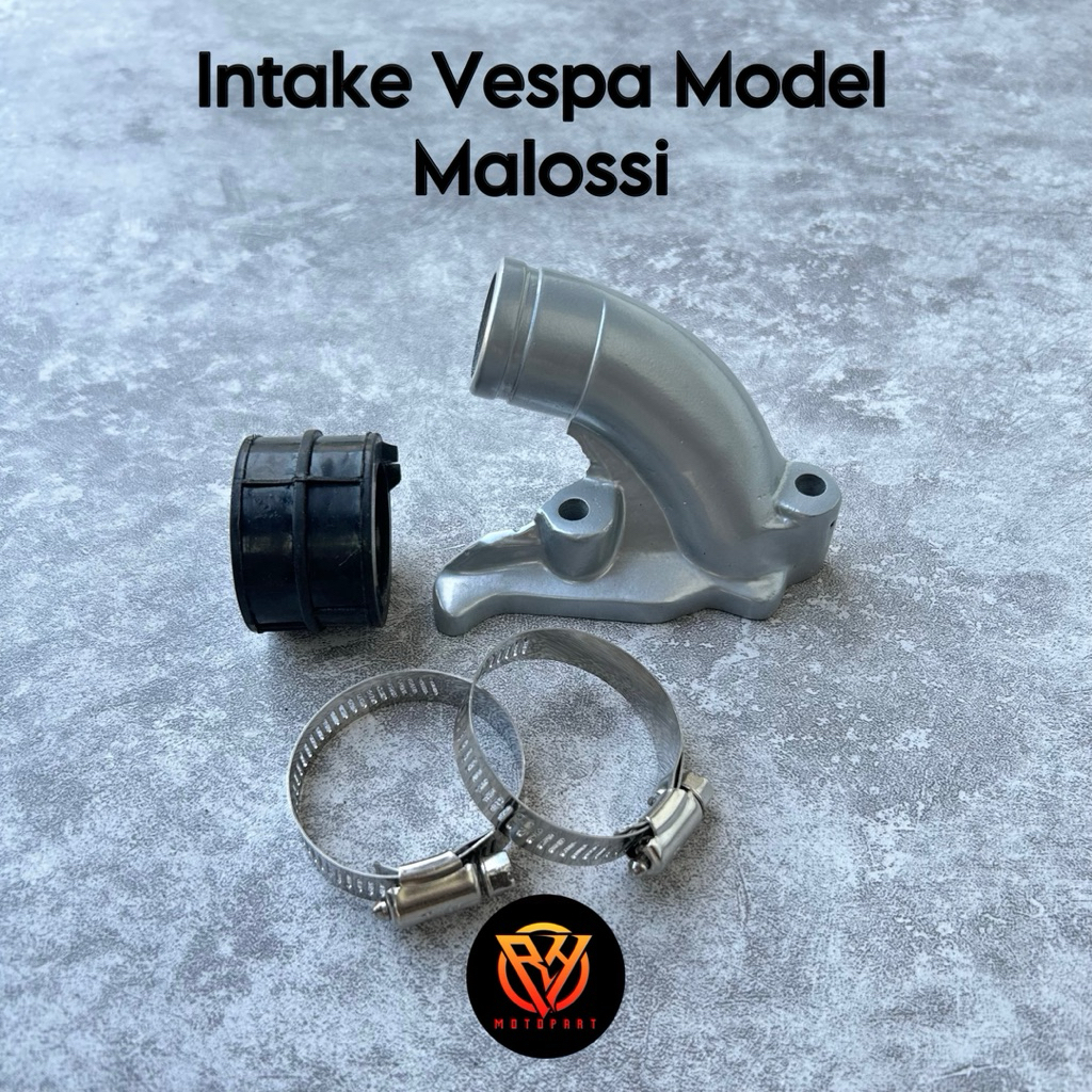 Intake Manipol Vespa Model Malossi Komplit Karet dan Clamp