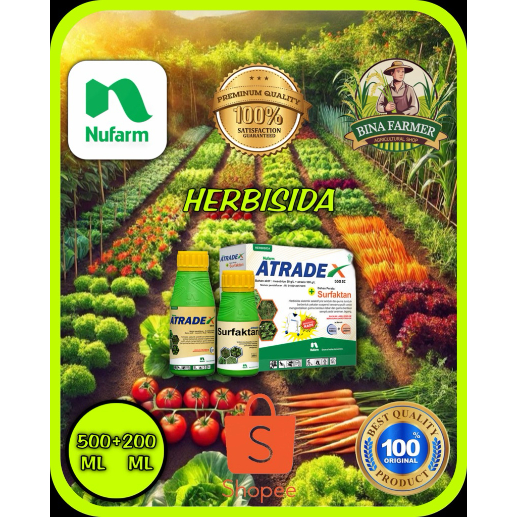 ATRADEX 550SC HERBISIDA Racun Rumput Jagung, Racun Gulma Pada Jagung