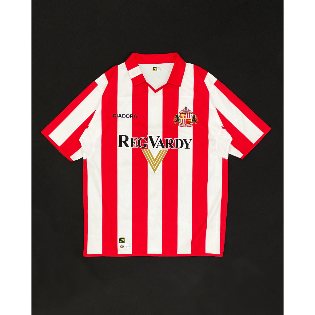 Original Diadora Sunderland AFC Home Kit 2004 2005 Jersey Bola Vintage