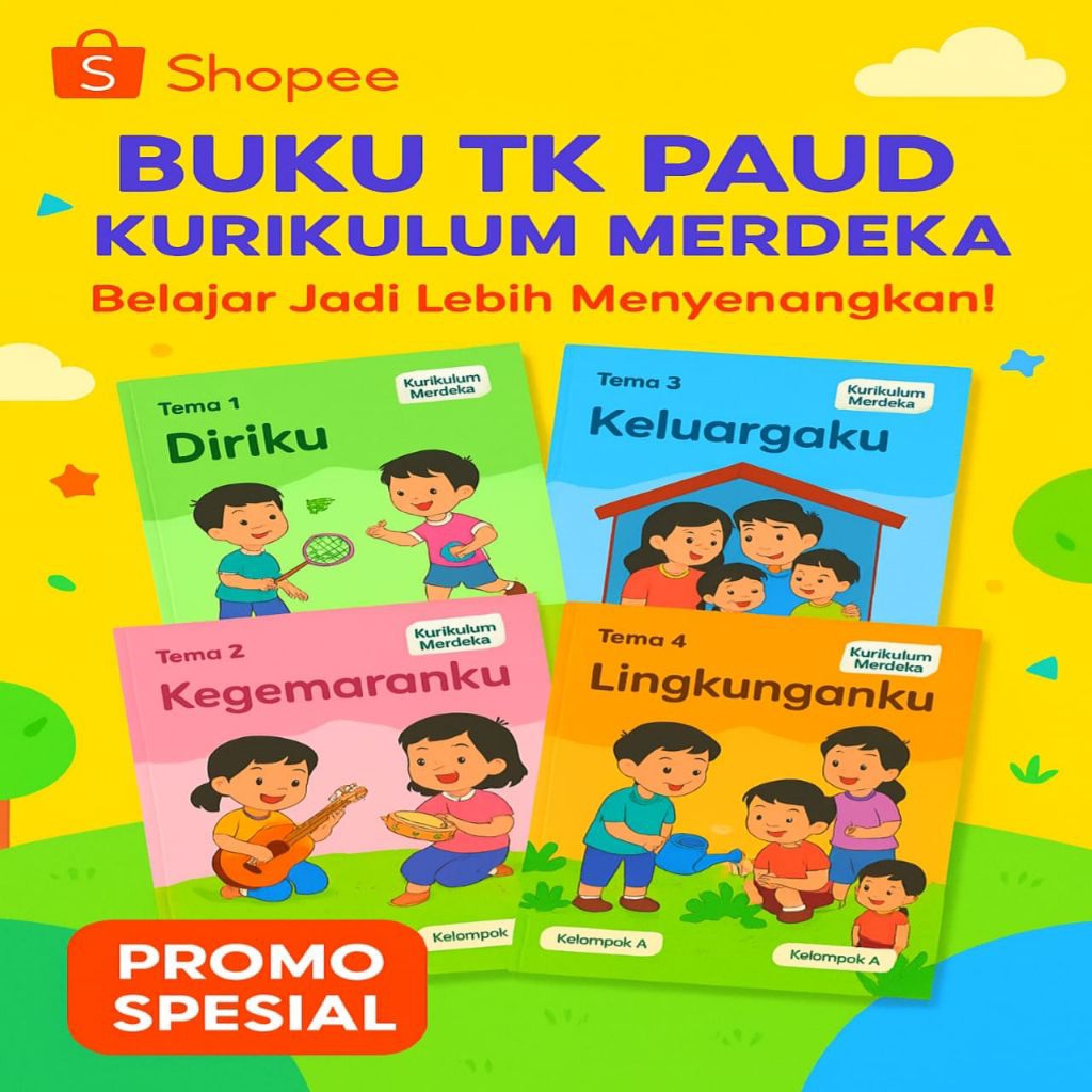 BUKU KURIKULUM MERDEKA|BUKU TK PAUD| MERDEKA TK PAUD 2025