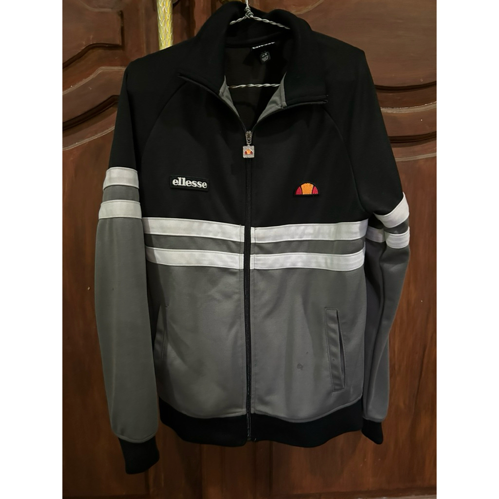 tracktop ellesse remini black/grey original