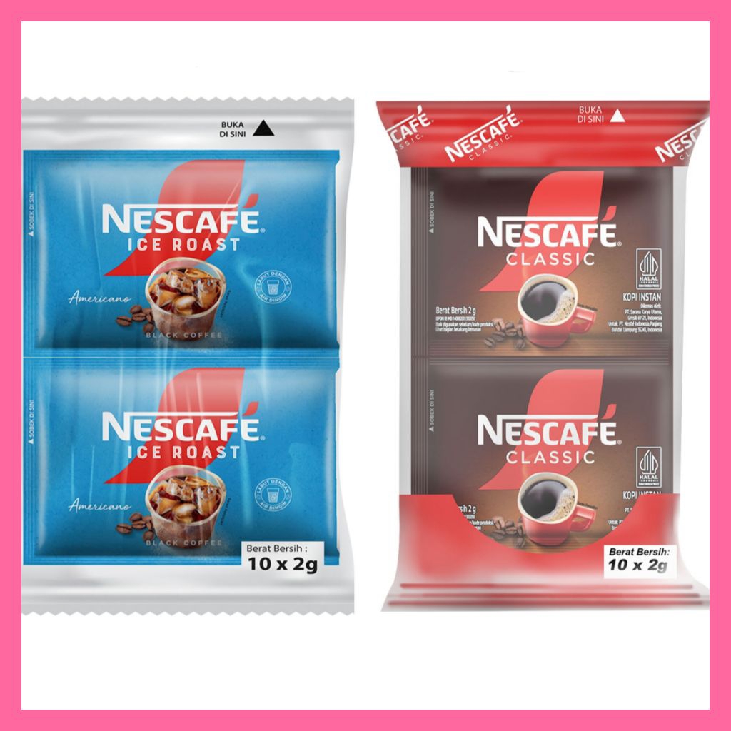 

kopi nescafe classic ice roast bubuk sachet 10x2gr