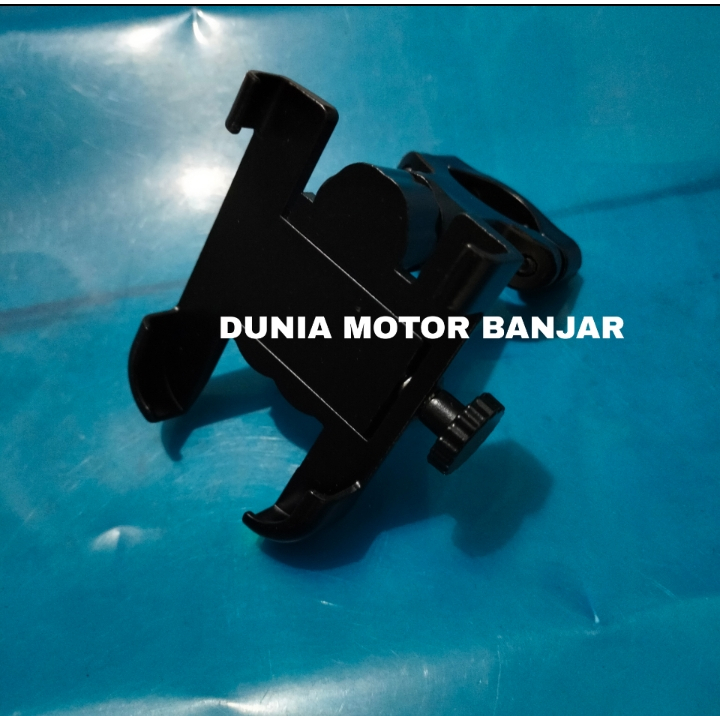HOLDER DI STANG MOTOR BESI DUDUKAN HP GPS HOLDER MOTOR STANG
