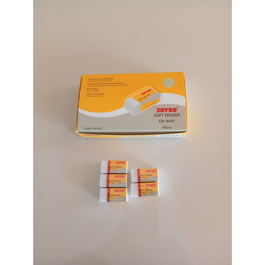 

Penghapus Joyko Soft Eraser Kecil (5 pcs)