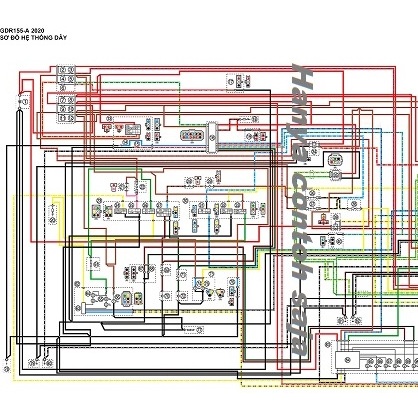 Skema Kelistrikan Yamaha Aerox 155 2017-2020-2022| ABS  | Wiring Diagram Lengkap