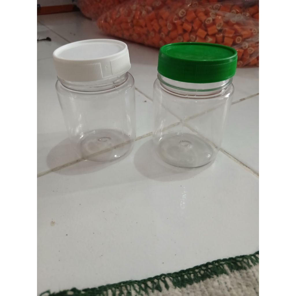 Botol plastik bulat pet 200 ml/botol selai/botol sambal