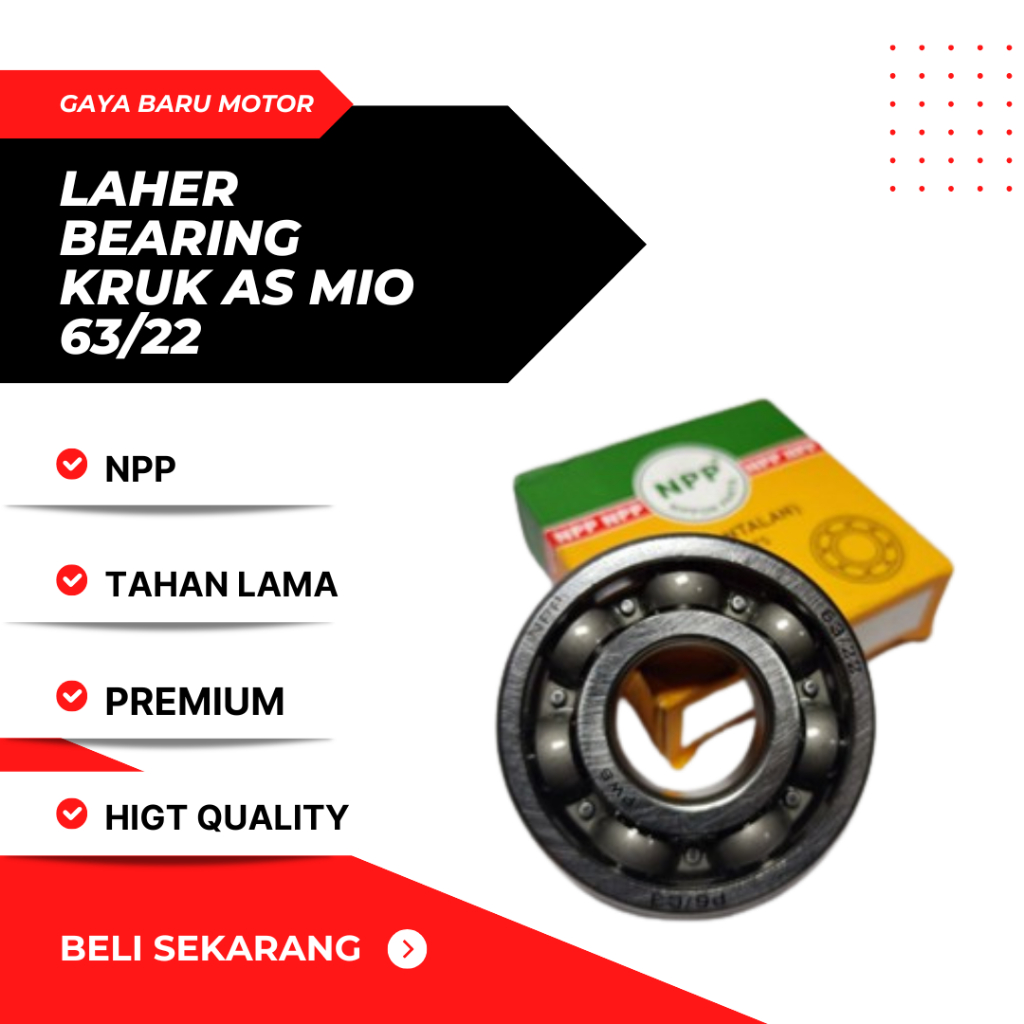 NPP BEARING LAHER 63/22 LAHER KRUK AS KARISMA MIO
