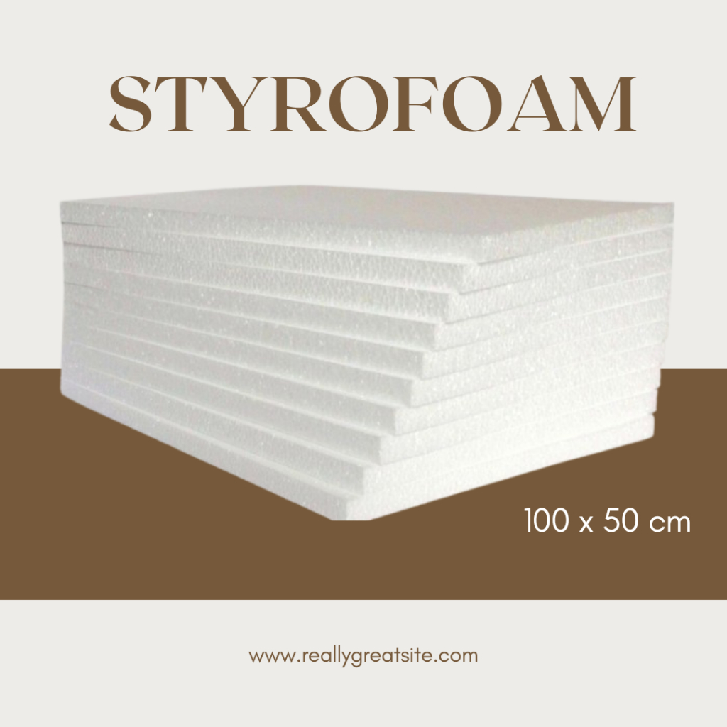 

Styrofoam Lembaran Busa Sterofoam Gabus / Busa packing Board papan lukis 100x50