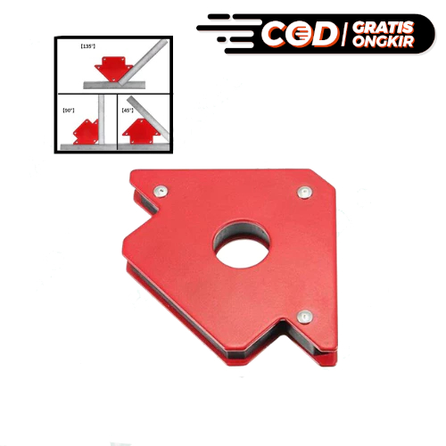 Siku Las Magnet 3Inch Klem Siku Sudut Besi 90Derajat Alat Bantu Mengelas Sudut Besi