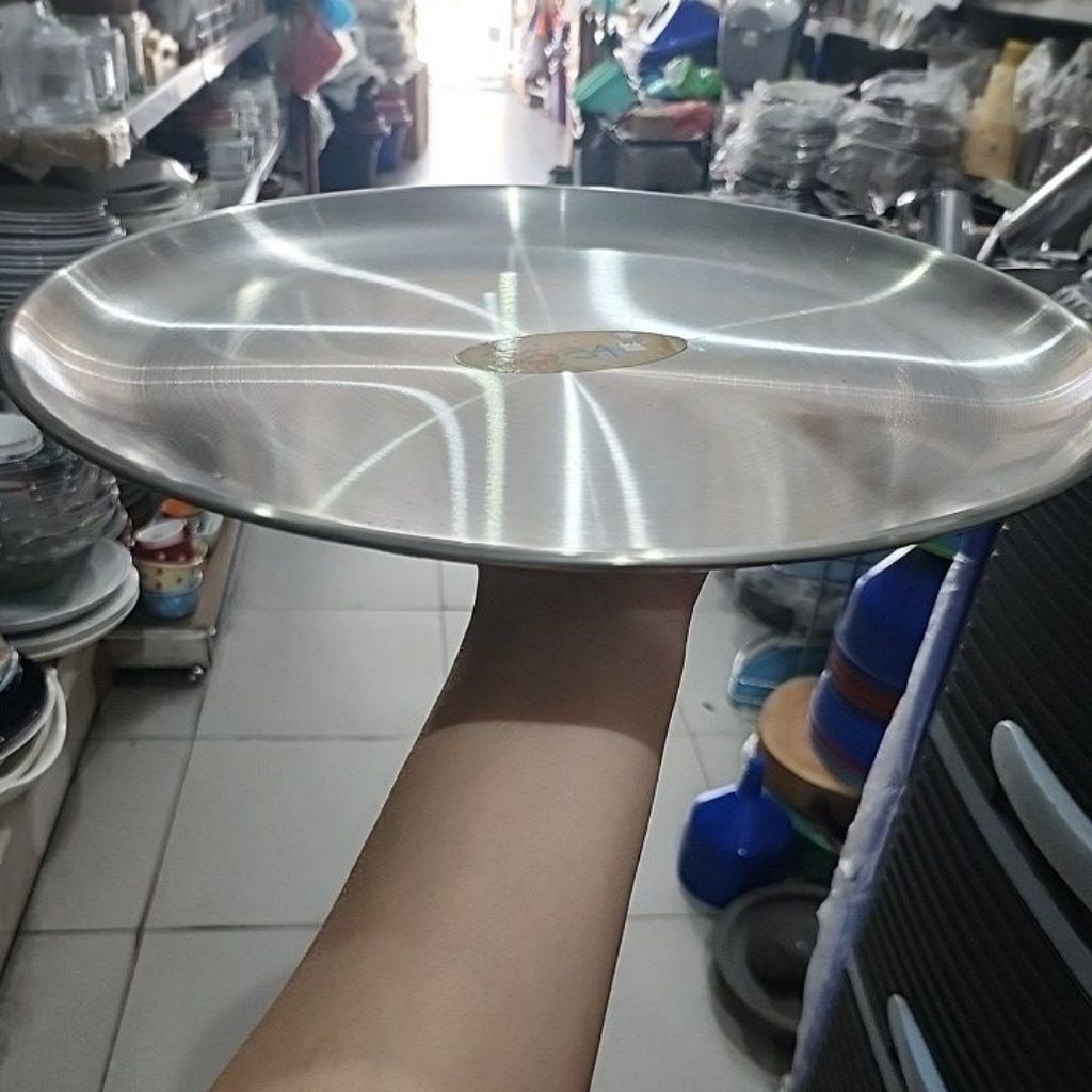 piring ala korea 30 cm stainless sus 304 kekinian tebal piring tatak piring snack