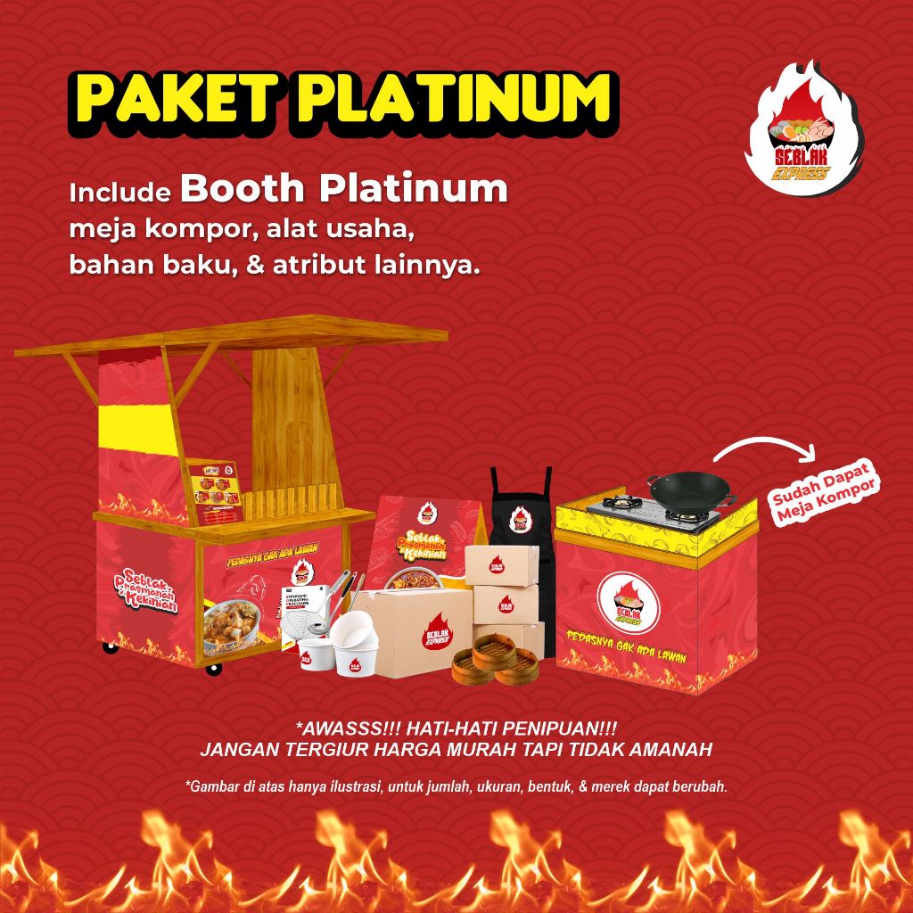 

Paket Usaha Makanan Seblak Kekinian Seblak Express - Paket Platinum