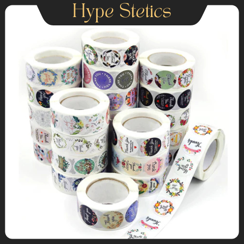 

Stiker Roll Label Thank You Karakter Sanrio Bulat 500 Pcs 2.5cm Sticker Lucu ST001