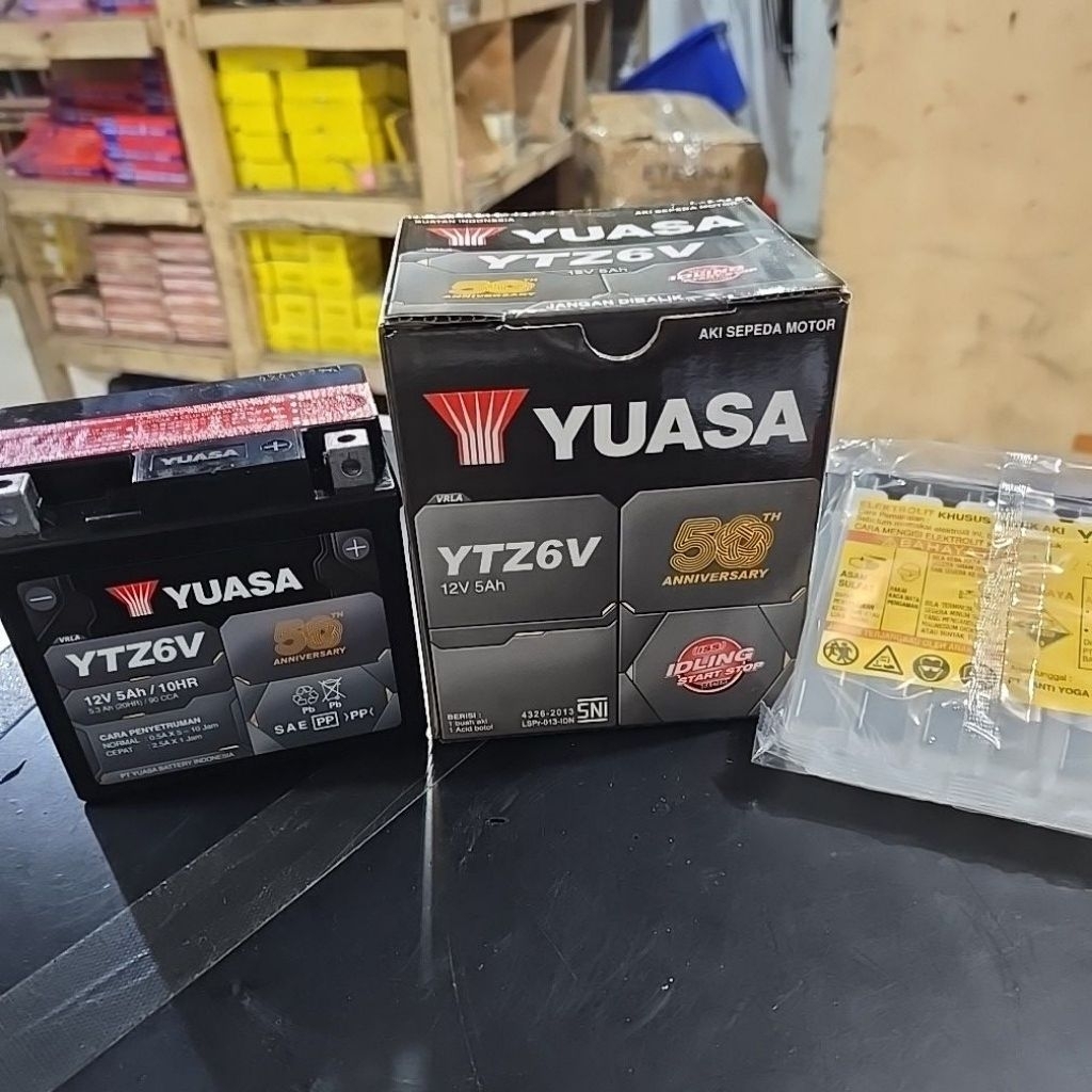AKI KERING YUASA YTZ6V 12V, 5AH