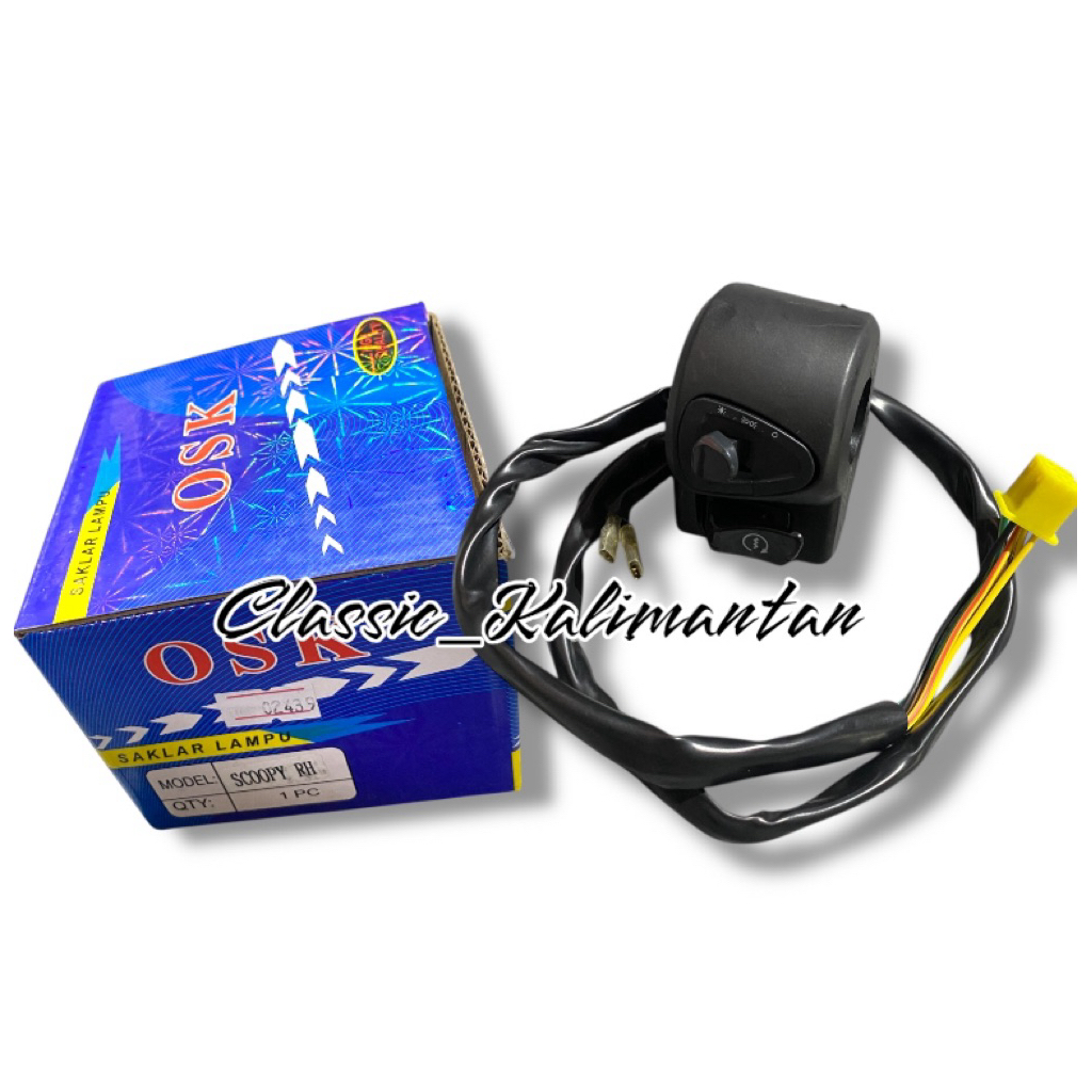 SAKLAR KANAN RH SCOOPY KANAN FI OSK SAKLAR LAMPU HOLDER OSK