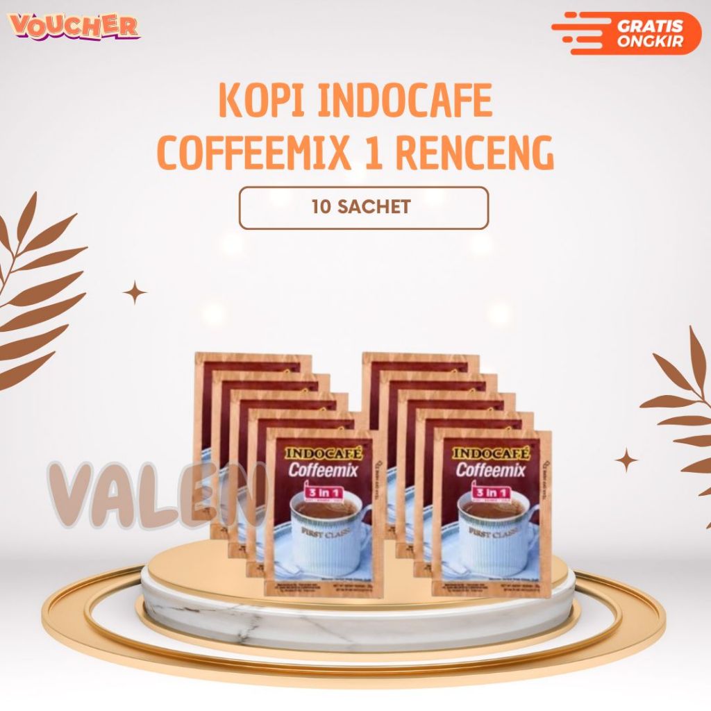 

Kopi Indocafe Coffeemix 1 Renceng isi 10 sachet x 20 gram Coffee Minuman