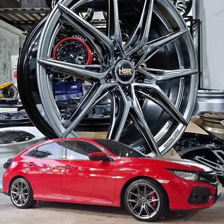 Velg Mobil Civic, CRV, Zenix, Camry, Velg Ring 19 Model BBS Racing HSR Wheel Wurzburg