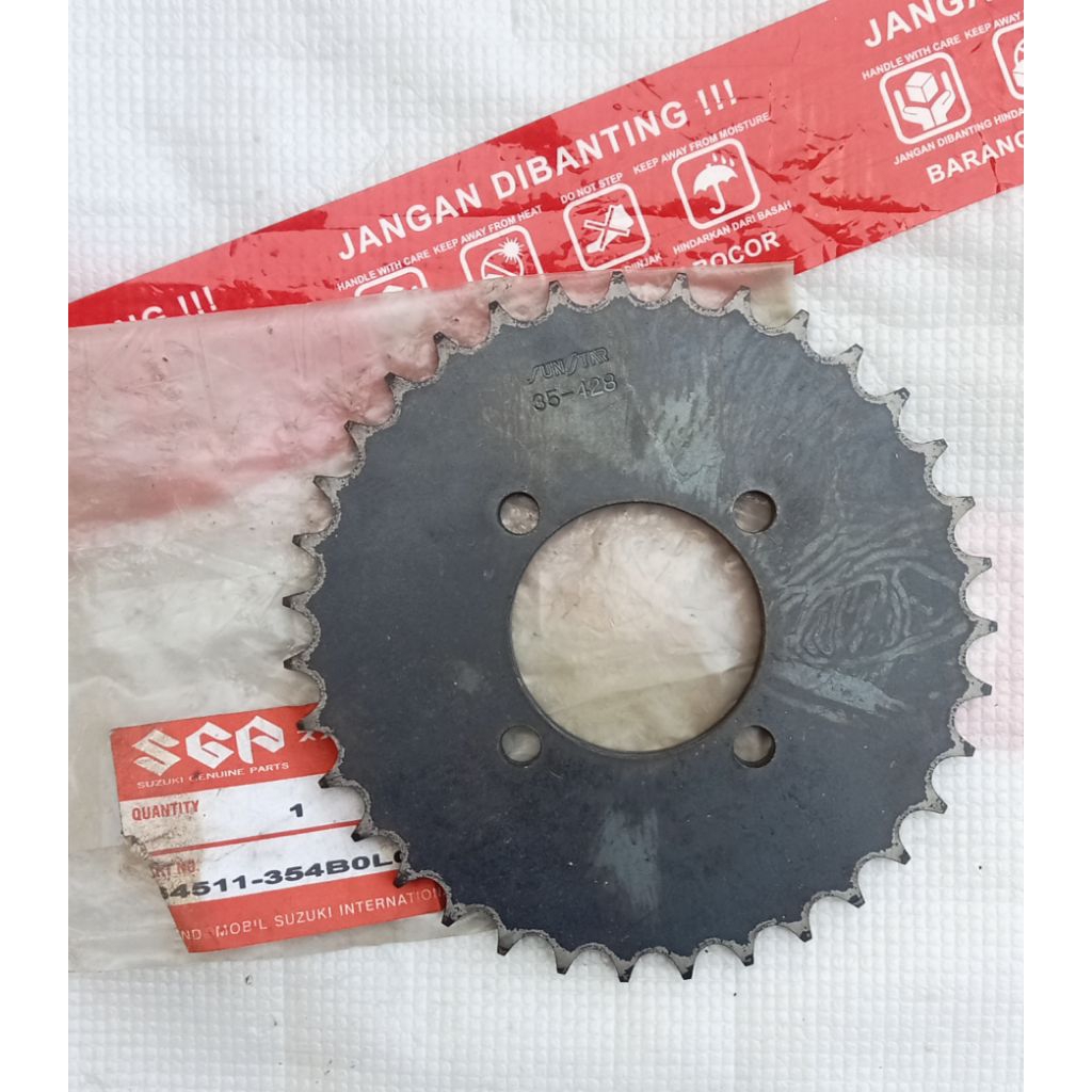 Suzuki rc80 rc100 bravo gir belakang rc80 rc100 gir belakang bravo original gir belakang 35T rc80 rc