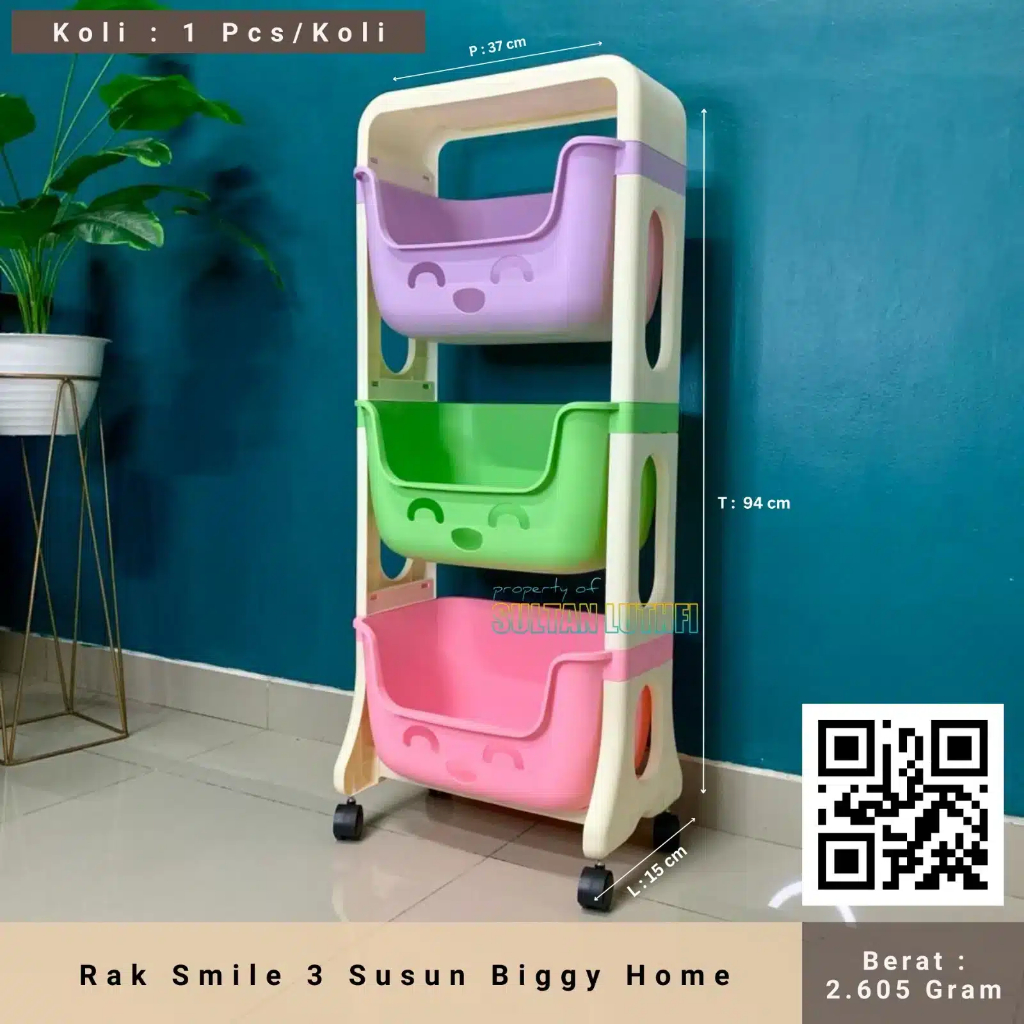 Rak Smile 3 Susun Biggy Home