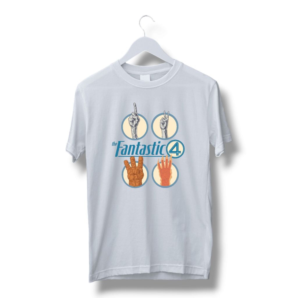 Kaos The Fantastic 4 - Pria Wanita Custom Distro Polos