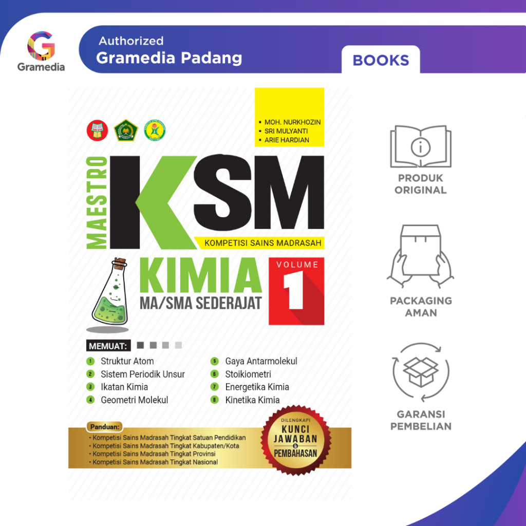 Gramedia Padang - Mastero KSM Kimia MA/SMA Sederajat Volume 1