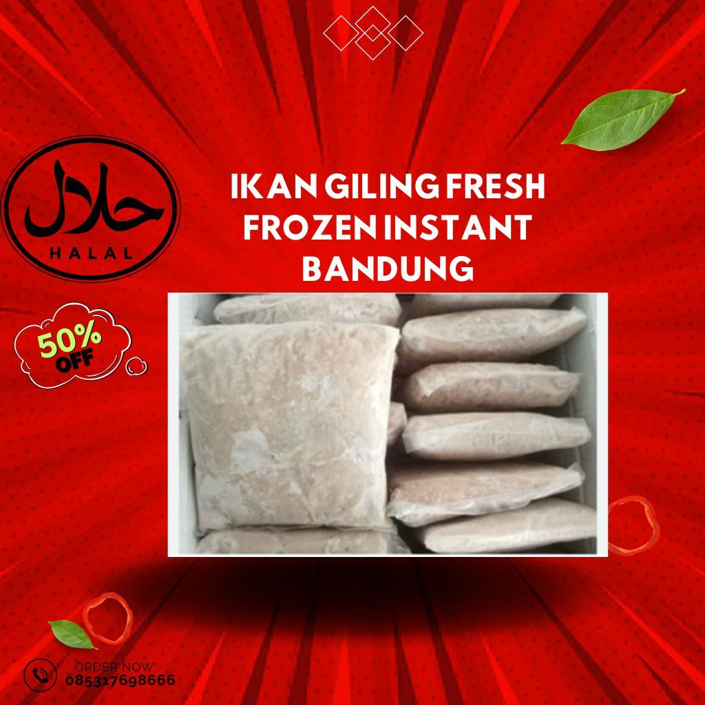 

CEMILANCEUROMLAH - daging ikan giling premium 500gram bandung