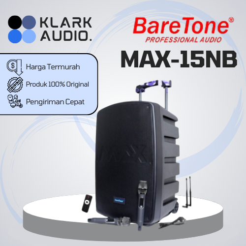 BARETONE MAX15NB / MAX 15 NB / MAX15 NB SPEAKER PORTABLE ORIGINAL BARETONE