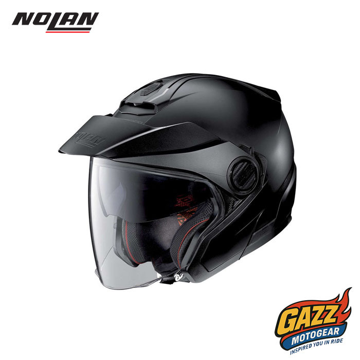 Nolan N40.5 Jet Classic N-Com Flat Black Half Face Helmet