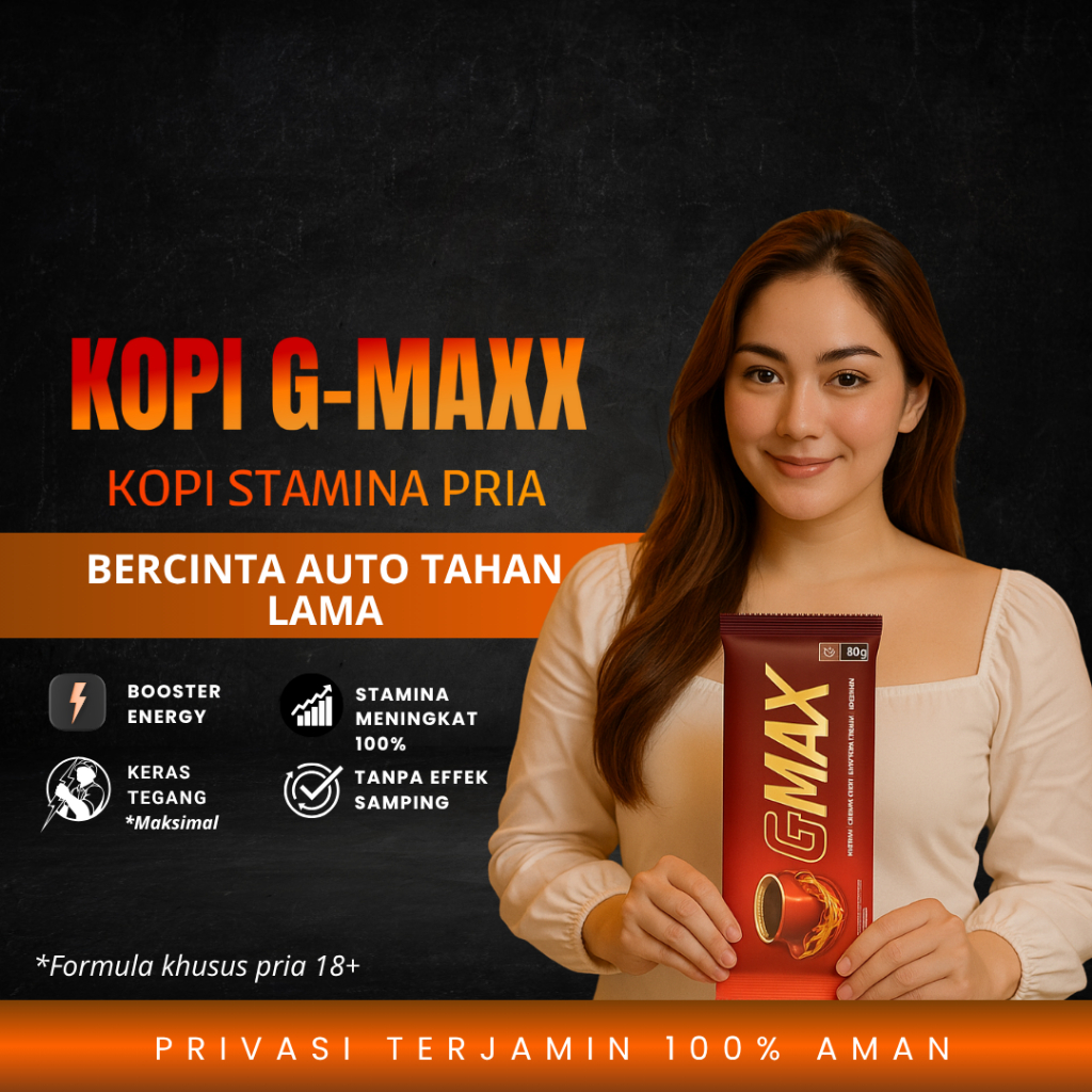 

G-MAX Minuman Kopi Stamina Pria Dewasa Extra Gingseng Original Kuat Tahan Lama 1 Sachet @30 gram