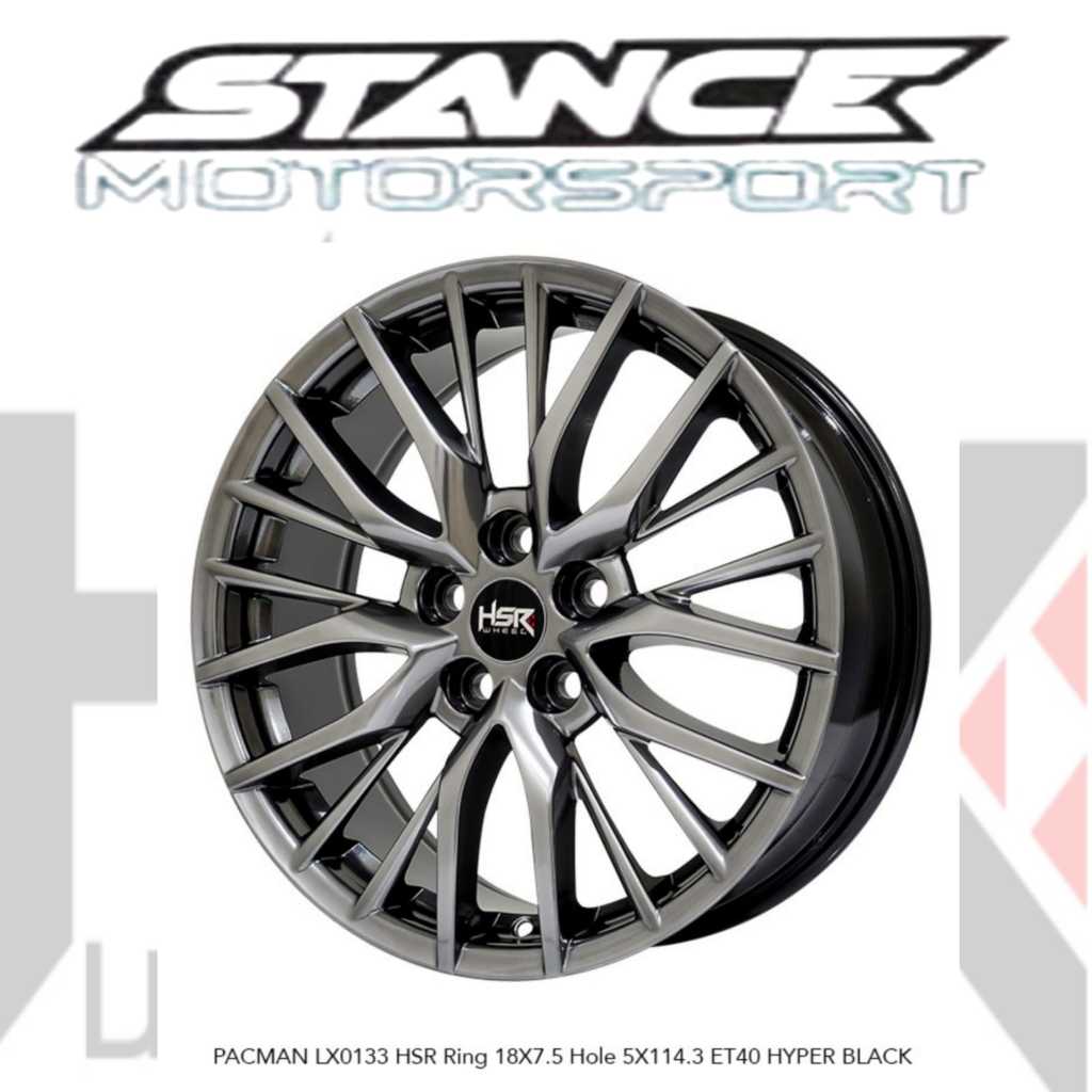 Velg racing HSR ring 18 buat hrv rush terios alphard serena voxy camry type PACMAN HSR ring 18