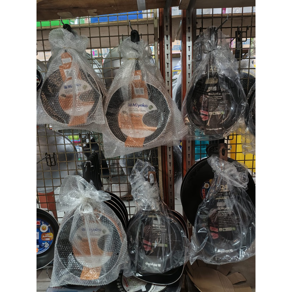 miyako deep fry pan marble 22cm - deep fry pan marble miyako 2211 - miyako teflon anti lengket