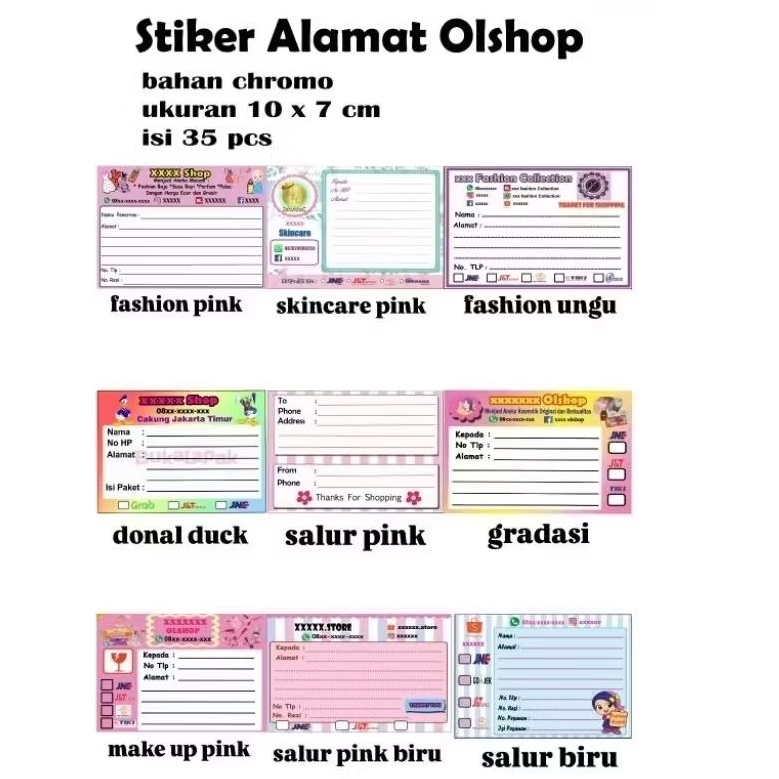 

Stiker Alamat Usaha/ Stiker Tempel di Resi Pengiriman