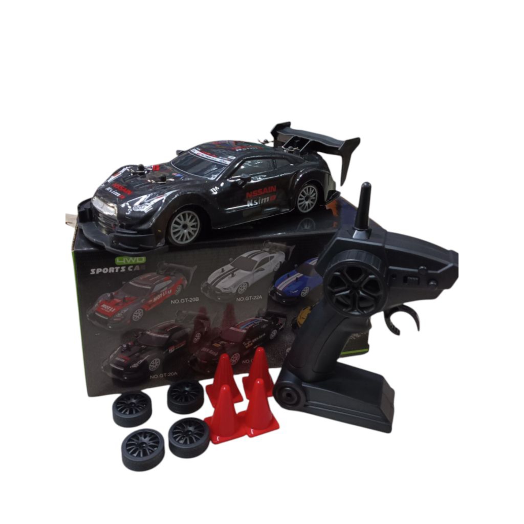 Mainan Mobil RC DRIFT NISSAN GTR BMW 1:20 4WD